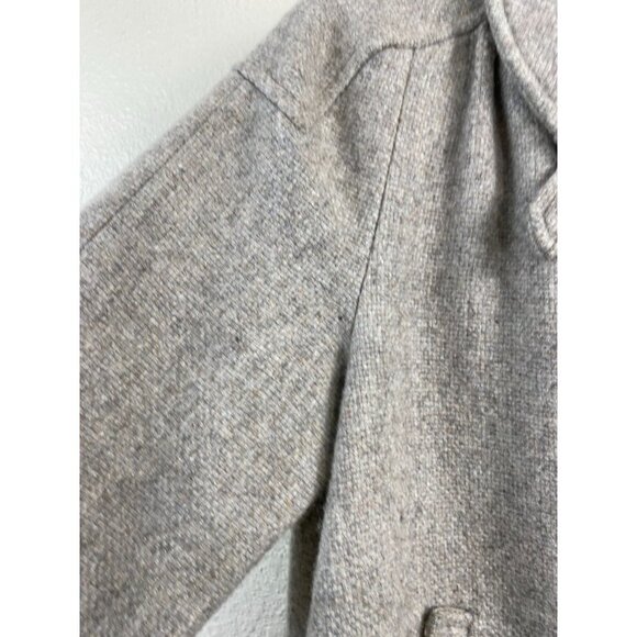 Vintage Macys Pure Wool Cream Jacket Womens 8 Zip Fall Neutral Winter Cozy - Picture 10 of 16